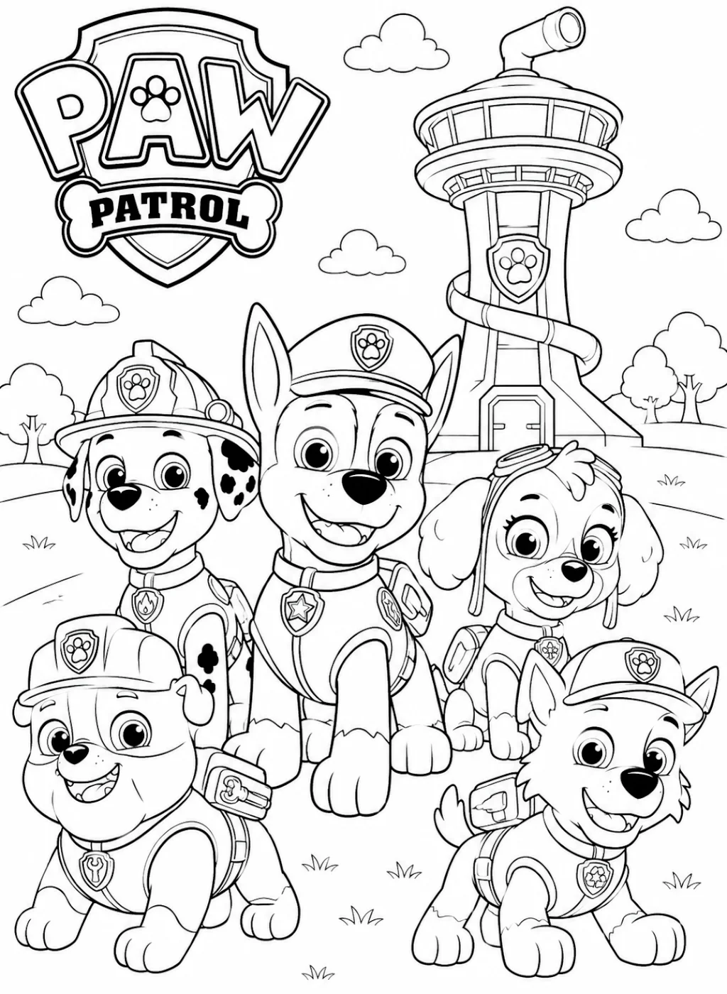 paw petrol boyama resmi
